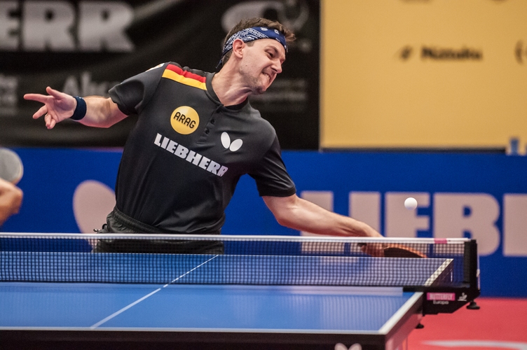 Timo Boll hatte mit seinem Gegner große Mühe. (©Gohlke)