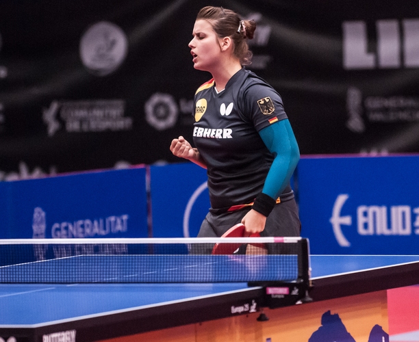Auch Petrissa Solja spielte gegen Shao Jieni sehr souverän. (©Gohlke)