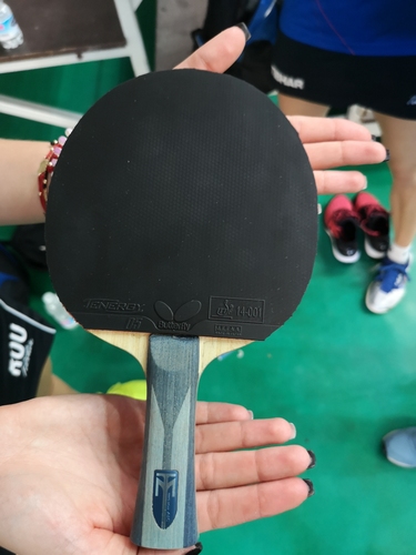 Die rumänische Nachwuchshoffnung Adina Diaconu spielt mit dem Butterfly Timo Boll ALC. (©Gohlke)