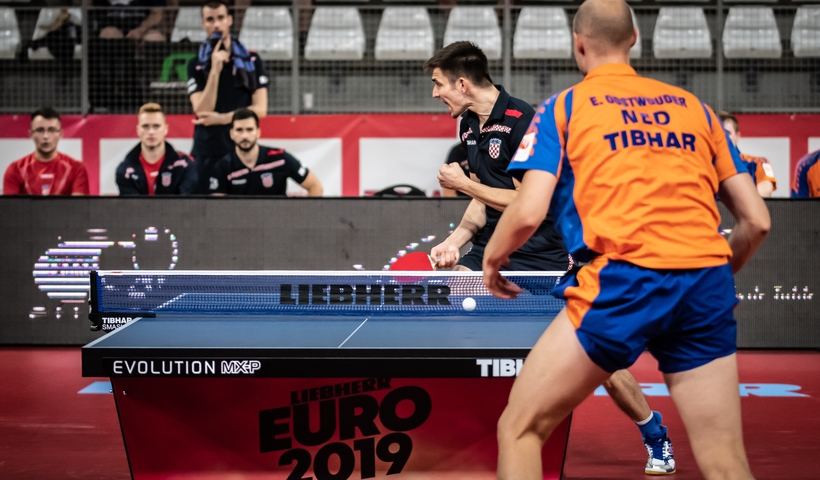Frane Kojic freute sich über ein 3:1 gegen Ewout Oostwouder und einen 3:0-Sieg für Kroatien. (©Gohlke)