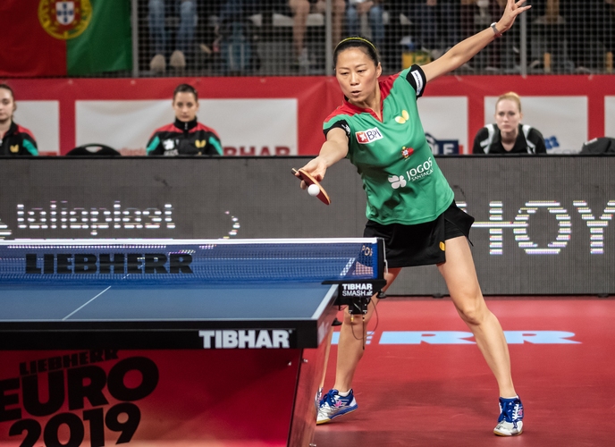 Yu Fu war auch diesmal eine Wucht und begann das Spiel mit einem Sieg für Portugal. (©Gohlke)