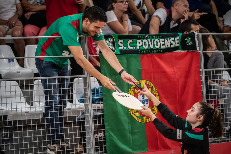 Ein toller Tag für Portugal, denn auch die Herren sollten wenig später ins Finale einziehen. (©Gohlke)