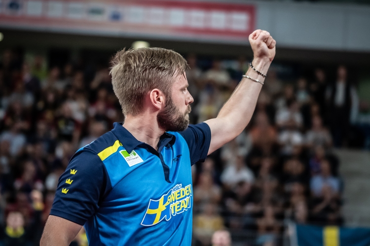 Jon Persson triumphierte nach fünf Sätzen. (©Gohlke)