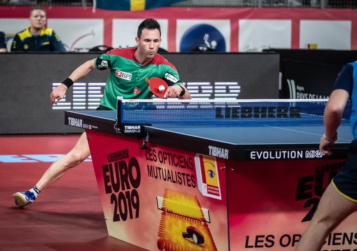 Wer gewann das wichtige dritte Einzel? Joao Monteiro wollte seinem Team die erste Führung bescheren. (©Gohlke)
