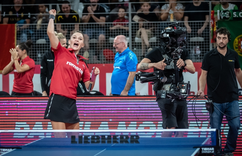 Im fünften Satz holte sie Rumänien die 2:0-Führung. (©Gohlke)