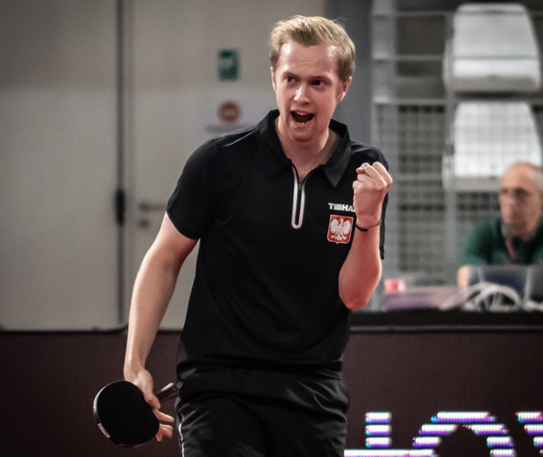 Im entscheidenden fünften Einzel wendete Marek Badowski die drohende Niederlage für Polen noch einmal ab und avancierte so zum Matchwinner. (©Gohlke)