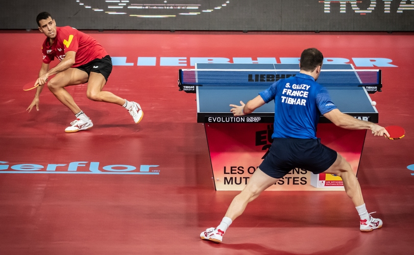 Im Spitzenduell waren tolle Ballwechsel zu sehen. (©Gohlke)