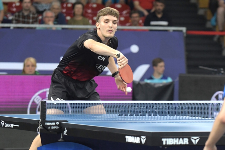 Für Luka Mladenovic aus Luxemburg hingegen geht es nur noch um das Erreichen der Zwischenrunde. (© Gohlke)