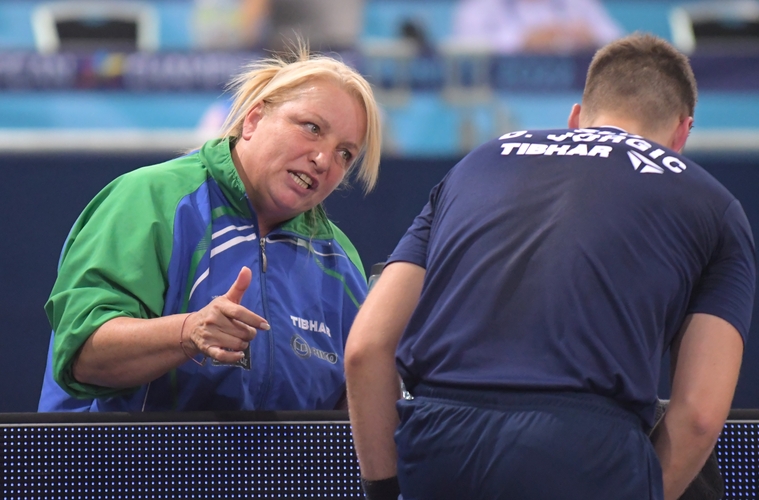Rat holte sich Jorgic bei Trainerin Andreja Ojstersek. (©Gohlke)