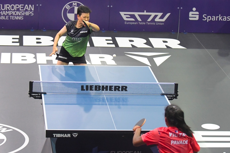 Und auch Luxemburgs Ni Xia Lian schaffte es knapp ins Achtelfinale (©Gohlke)