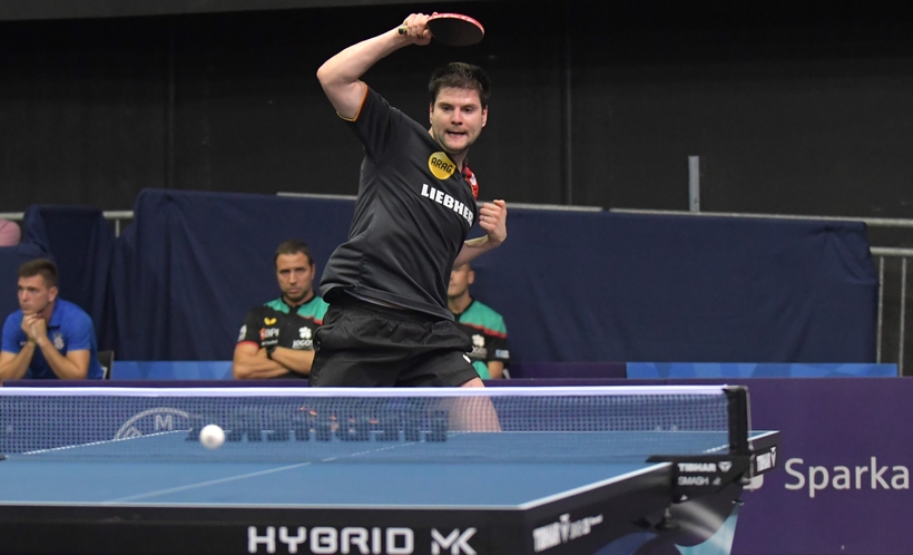 Dimitrij Ovtcharov machte es gegen Marcos Freitas spannend (©Gohlke)