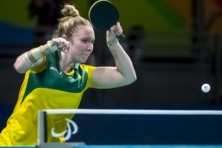 ...was auch für Frauen und Männer gilt: Die australische Olympia- und Paralympics-Teilnehmerin Melissa Tapper beispielsweise geht für den TTC Brühl-Vochem in der Herren-Verbandsliga an den Tisch. (©ITTF)