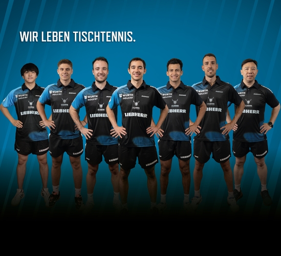 Die TTF Liebherr Ochsenhausen wollen wieder oben mitspielen. Dabei mithelfen soll die prominent besetzte Truppe aus Hayate Suzuki, Samuel Kulczycki, Simon Gauzy, Hugo Calderano, Can Akkuzu, Alvaro Robles und Trainer Yong Fu. (©Verein)