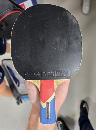 Felix Lebrun schied für seinen Geschmack im Einzel zu früh aus, dafür holte er im Doppel mit seinem Bruder Alexis - und dem TIBHAR Felix Lebrun Hyper Carbon - Gold. (©Gohlke) 