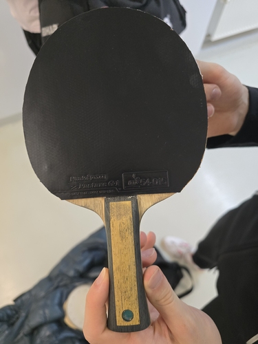 Der Pole setzt auf Beläge, die man sonst selten bei europäischen Profis sieht: den Fastarc G-1 von Nittaku. (©Gohlke) 