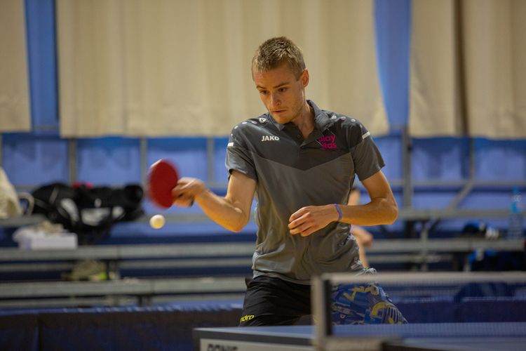 Der Abwehrspieler Niklas Klein (CVJM Unterasbach/BTTV) verpasste das Podium nur knapp. (©Fabig)