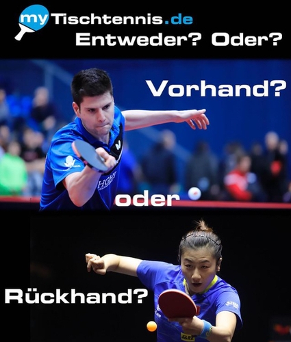 Spielen Sie lieber Vorhand oder Rückhand? (©ITTF)