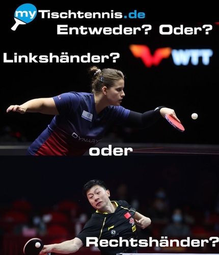 Halten Sie den Schläger in der rechten oder in der linken Hand? (©ITTF)
