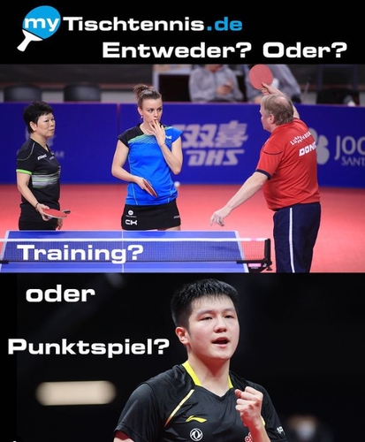 Lieber Training oder Punktspiele? (©ITTF)