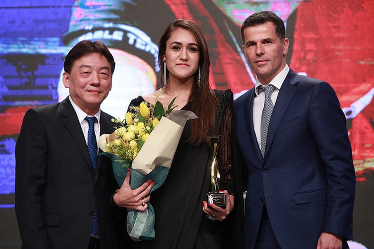 Die Wahl fiel am Ende auf die Inderin, für die 2018 nach eigenen Aussagen das beste Jahr ihres Lebens war. (©ITTF)