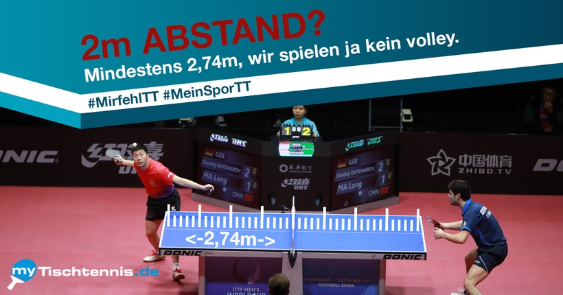 Tischtennis - das Gegenteil von Kontaktsport.