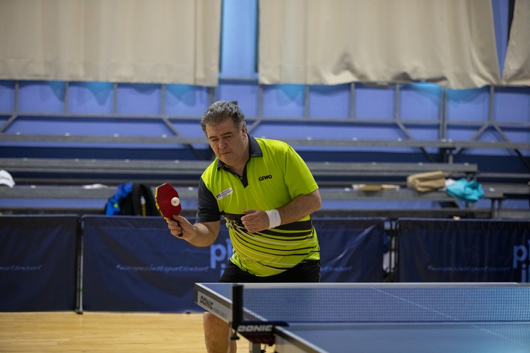 Walter-Michael Weber ging als größter Außenseiter ins Rennen. Der Hesse vom Harheimer TC schloss das Turnier auf Platz 16 ab. (©Fabig)
