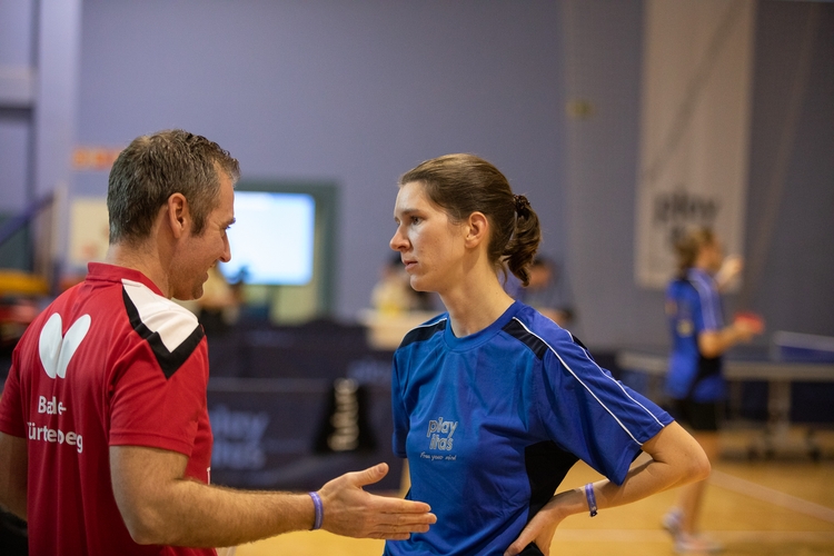 Von ihrem Mann auf Platz neun gecoacht und damit beste Frau im Wettbewerb: Anja Brodbeck vom TuS Metzingen (TTBW). (©Fabig)