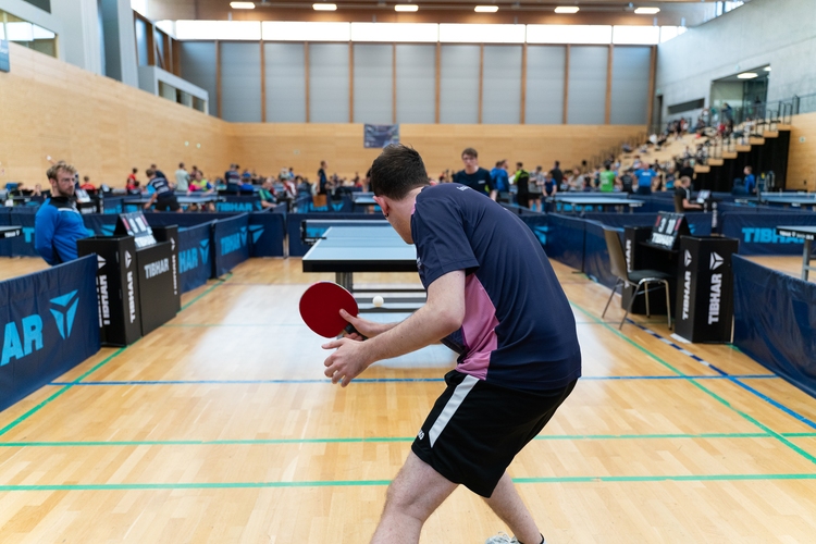 So mancher Defensiv-Künstler zeigte sein Können in den Ballwechseln. (© Fabig)