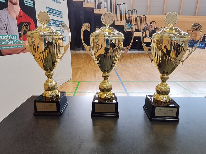 Die Trophäen wurden frühzeitig bereitgestellt. (©FKT)