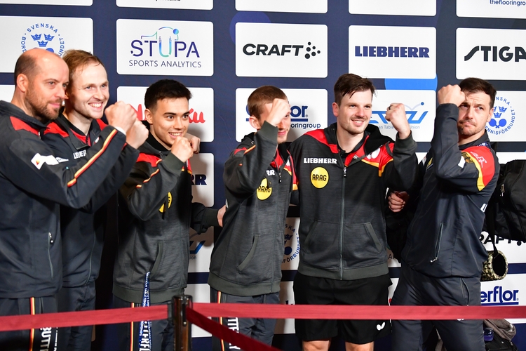 Hier verdeckt die Siegerfaust sein Gesicht: Cedric Meissner durfte als fünfter Mann erstmals mit zu einer Team-EM. (©ETTU)