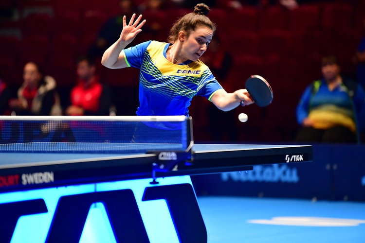 Die ehemalige Bundesligaspielerin Solomiya Brateyko zog im Duell mit Deutschland den Kürzeren. (©ETTU)