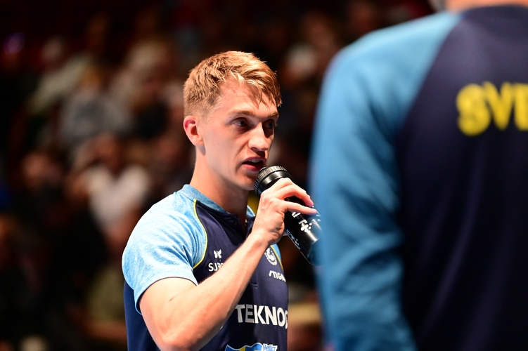 Kein gutes Turnier: Anton Källberg enttäuschte im Viertelfinale gegen Ungarn so sehr, dass es sein letzter Einsatz blieb. (©ETTU)