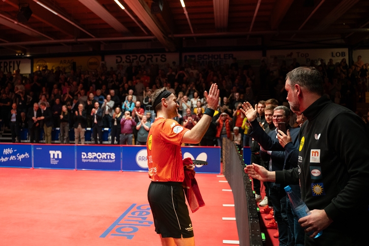Gegen Tiago Abiodun siegte Boll mit 3:1 (©Fabig)