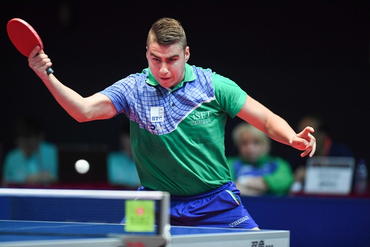 Darko Jorgic, der in der kommenden Saison für den 1. FC Saarbrücken aufschlägt, kann mit seiner Freundin ebenfalls gut ein paar Bälle spielen. (©ITTF)