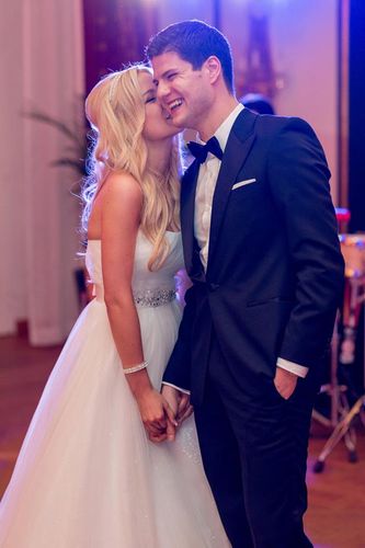 Eines der bekanntesten Tischtennispärchen macht den Anfang: Dimitrij und Jenny Ovtcharov, die gestern ihren vierten Hochzeitstag feierten. (©privat)