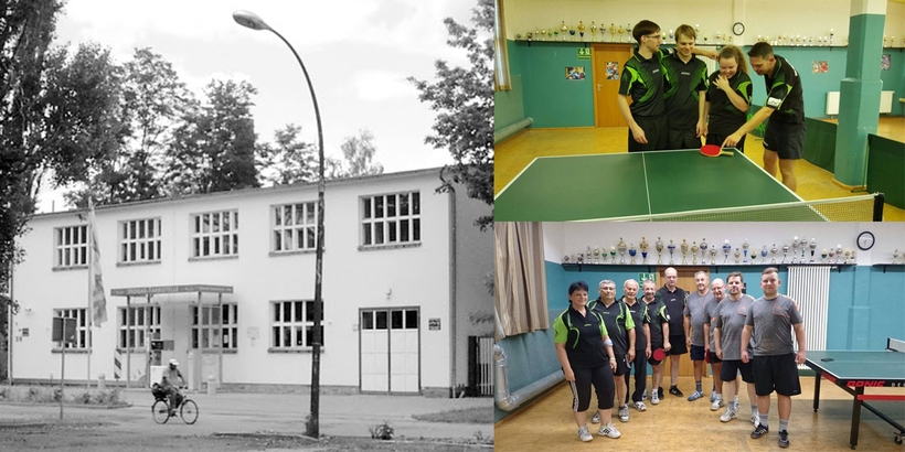 Das Spiellokal des TSV Chemie Premnitz (TTVB) war früher mal eine Gastankstelle. (©Verein)