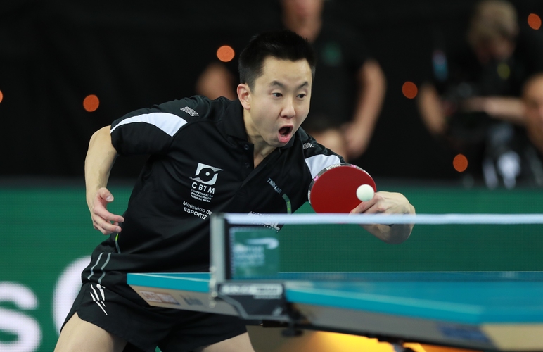 Bei den Spielern ist Gustavo Tsuboi stets ein heißer Kandidat für offene Münder. Aber eine gute Luftzufuhr beim Spiel darf ja auch nicht unterschätzt werden. (©ITTF)