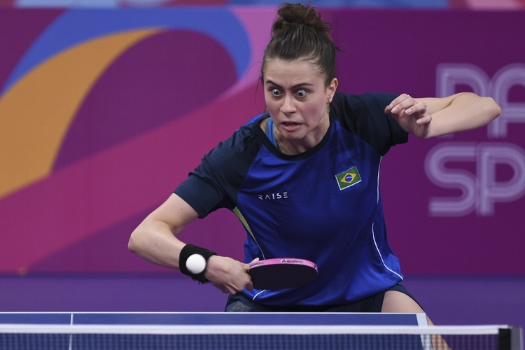Bruna Takahashi schießt den Vogel in dieser Kategorie allerdings eindeutig ab. (©ITTF)