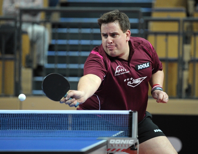 ... oder mit purer Entschlossenheit. (©ITTF)
