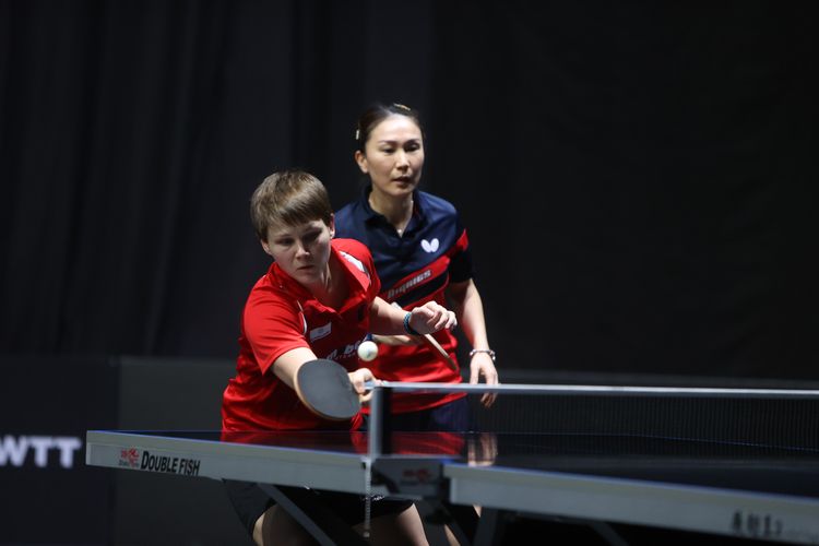 Bewährtes Damen-Dopel: Nina Mittelham und Shan Xiaona. (©WTT)