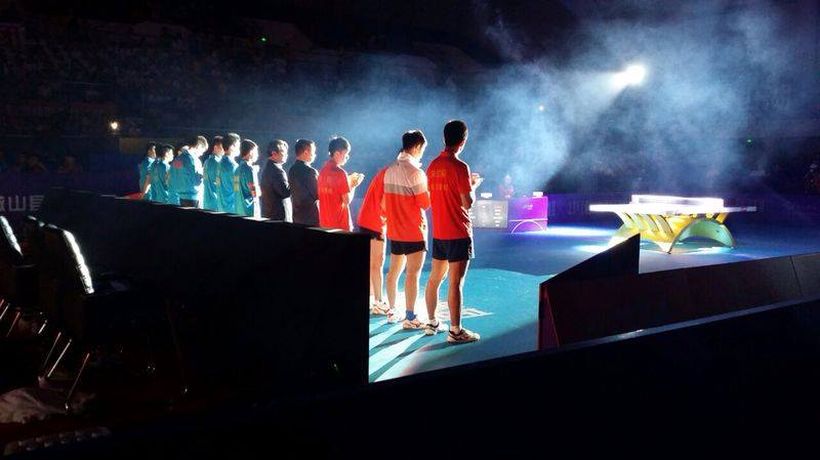 Bei Halbfinalgegner fällt Spitzenmann Ma Long aus (©Facebookseite Ovtcharov)