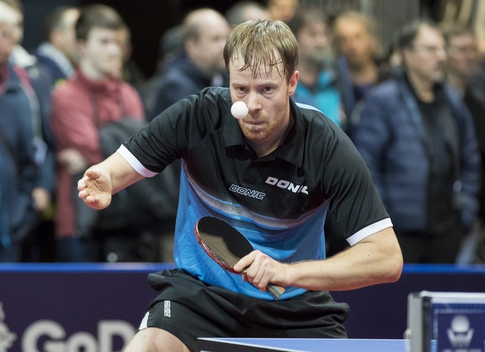 Gegen Kirill Skachkov hatte er bereits mit 2:0 geführt, verlor aber noch im siebten Satz (©Steinbrenner)