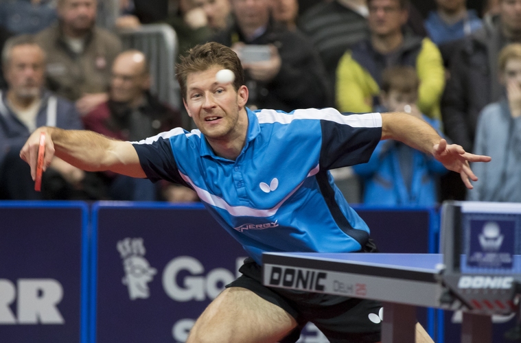 Bastian Stegers Spiel gegen Ho Kwan Kit verlief ganz ähnlich (©Steinbrenner)
