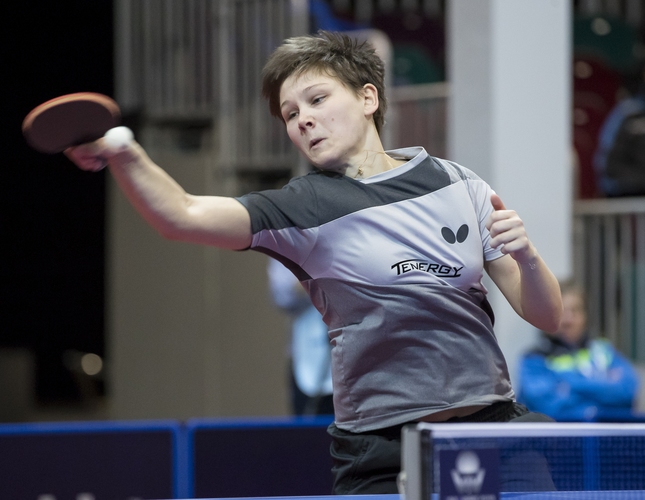 Solja hatte bei den Hungarian Open im Januar ihr internationales Comeback nach einer längeren Pause gegeben. Mittelham konnte ihr in Bremen nicht das Wasser reichen. (©Steinbrenner)