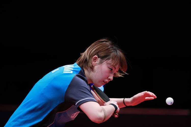 ...traf auf die südkoreanische Abwehrspielerin Suh Hyowon... (©ITTF)