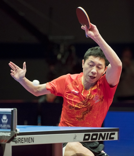 Xu Xin fand erst danach besser ins Spiel und sicherte sich die beiden folgenden Sätze. (©Steinbrenner)