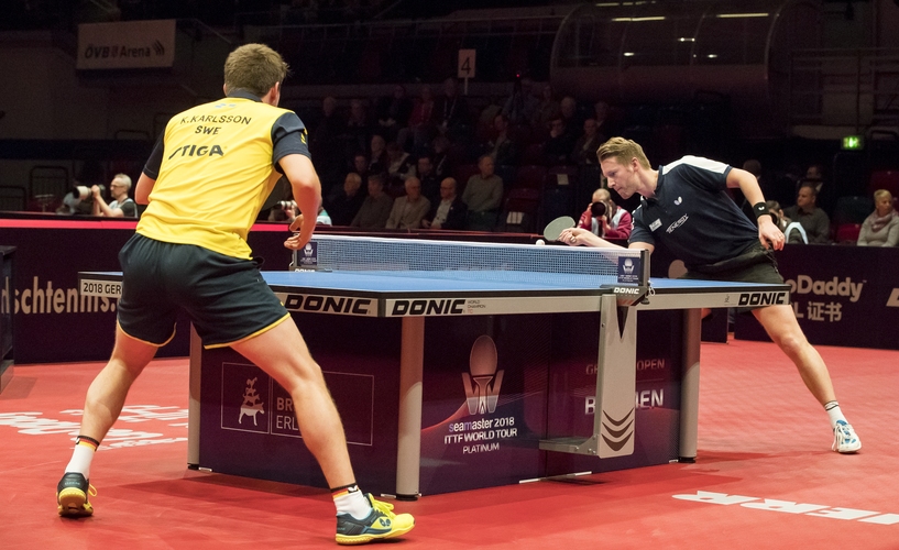 Kristian Karlsson hat ein Händchen gegen deutsche Spieler. Nach Ricardo Walther wirft er auch Ruwen Filus aus dem Wettbewerb (©Steinbrenner)