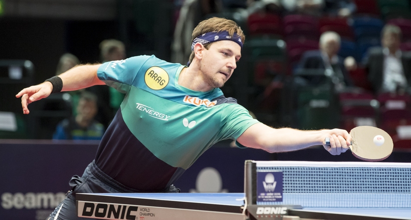 Ähnlich wie Han Ying in ihrer ersten Runde hatte auch Timo Boll kaum Probleme zum Auftakt (©Steinbrenner)