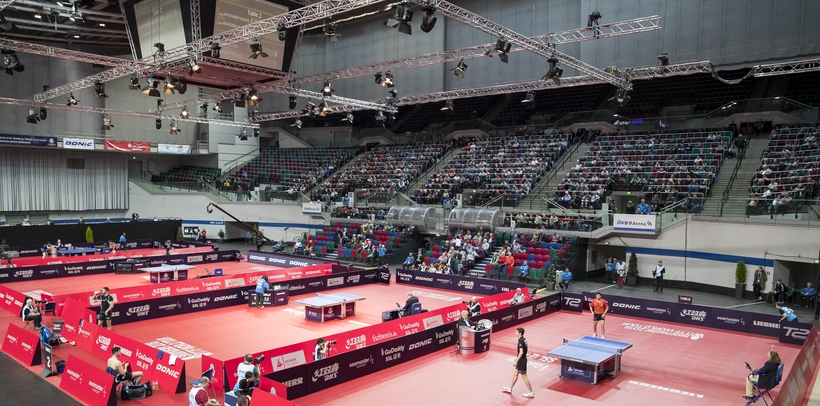 Am vierten Tag der German Open wurde das Geschehen komplett in die Haupthalle der ÖVB-Arena gelegt (©Steinbrenner)