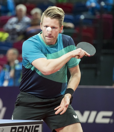 Ruwen Filus hatte mit Frane Kojic da mehr zu kämpfen. Er kam nach einem 0:2-Rückstand noch einmal zurück. (©Steinbrenner)